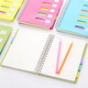 Cuaderno de fajh con etiqueta de clasificación A5 bobina libro color espiral libro engrosado pp Oficina clasificación nota de papel cuaderno b5 gran tamaño a5 tamaño mediano 14cm*21cm verde militar 687