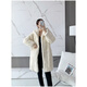 Tafu Brand Women's Clothing Imported Otter Rabbit Fur Coat para mujeres Mid-longitud de longitud media de invierno Nuevo pelaje integrado White M 106-115Jin [Jin es igual a 0,5 kg]