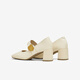 
Best 25 spring retro Mary Jane shoes thick heel square toe women's singles M1509AQ5 beige 35