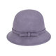 Qianzi charming felt hat women's 2025 autumn and winter woolen hat outdoor pure wool spring and autumn basin hat for women, dark khaki color, one size 56-58cm