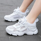 Linbuxan Boys Weiße Single Mesh Schuhe Sommer 2025 neues hohles Mesh atmungsaktiven Zyklonknopf Teen Sport weiße Schuhe 736 Schwarz [wasserdichtes Leder] 33 Innere Länge 21,0 cm