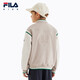 Fila Feihu Technology Fila Children's Jacket 2025 Spring New Men's and Big Children's Jacket Sportswear Shoal Middle Khaki-DK 150