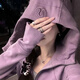 lulu露露卫衣scuba刺绣连帽加绒韩版修身运动拉链外套秋瑜伽服 金标杂白 L 8