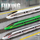 Qianqiu Dream [Neujahrsfest] Fernbedienung Fuxing Hochgeschwindigkeits-Schienenspielzeug-Spielzeug Simuliertes Emu Model Train Childy Toy Car Kombination Doppel Festival [Fernbedienungsversion] Fuxing Green