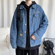 YOOOURTHING牛仔夹克外套男春秋新款炸街上衣韩版潮流休闲棒球服宽松休闲男装 黑色 L 建议120-135斤