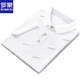 Romon 2025 Nouveau revers d'été T-shirt à manches courtes de la mode Collière à manches courtes Collier Men Col à moitié à manches glaciaire White Qy679 M