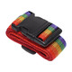 Jingpufei bundling strap/suitcase A1P56-password lock securely fixed check-in packaged suitcase protection tight one snap-on rainbow color 1 default