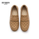 Respiración profunda Breath Breath Women's Zapatos casuales Versátiles de pescadores Versátiles Ax11153 Brown 35