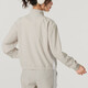 Adidas Jacke für Frauen 2025 Herbst Outdoor Fitness Training Mode gewebte Standkragen Jacke Freizeit komfortable Sportbekleidung JE6173/Light Khaki M.