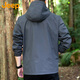 Jeep (JEEP) jacket men's autumn and winter casual hooded jacket men's trendy loose assault clothes men's gray XL