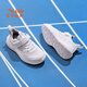 Zapatillas de zapatillas para niños de anta para niños 2025 primavera y otoño Nuevo velcro suave el suela cómoda y enérgica zapatillas de carrera Anta White H-1 31 pies de longitud aproximadamente 19.5 cm