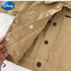 Chaqueta de Disney Boys Spring y Autumn 2025 New Children's Bear Jackets, pequeños y medianos tops casuales de niños, caqui oso 90
