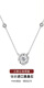 Chow Tai Fook Pt950 Platinum Möbius Ring Necklace Clavicle Chain Women's Platinum New Light Luxury Niche Heart-beating Necklace White Diamond