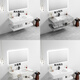 
Rock slab wash basin ceramic seamless integrated double-layer bathroom cabinet integrated washing basin hotel bathroom washing fish belly white seamless basin smart mirror delivers supporting hardware SPWY60*50 7586 pieces sold