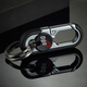 Pendange à double anneau Gift Gift Men's Car Key Chain Solid Color Metal Wisting Business Business Key Chain Motorcycle 3746 Black (1 pièce) Bonne qualité et livraison rapide