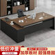 Shitingfang manager office desk combination boss desk desk executive desk simple modern light luxury classic royal walnut color length 160 width 60 + side cabinets self-installation 20% choice