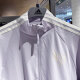 Adidas chaqueta femenina ropa deportiva de verano para collar tope casual de collar de cuello top ji9767 claro púrpura l l