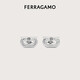Ferragamo men's gray cufflinks 0764622 gift for boyfriend gray 0764622 OS