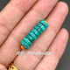 DL 1998 Fat Donglai same style turquoise spacer Hubei original mine mesh flower spacer beads loose beads water grass pattern gasket Buddha beads bodhi handle 8mm mesh flower wheel spacer (eight pieces)
