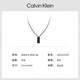 Calvin Klein geometric era CK men's necklace small square stainless steel ins minimalist tough guy style gift for boyfriend Guangzhou warehouse black small square 35000059
