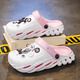 Bumblebee Girls Hole Chaussures Summer 2025 Nouveau sandwich à la plage pour enfants moyen et grandes enfants fille baotou imperméable les pantoufles d'été blanc 24