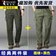 Pantalones de trabajo de pájaros carpinteros (Tucano) para hombres Algodón de algodón puro Summer Nuevo estilo de mediana edad y jóvenes pantalones heterosexuales heterosexuales para hombres al aire libre pantalones para hombres resistentes al desgaste al aire libre J18 piezas individuales de color verde oscuro XL alrededor de 140-160Jin [Jin equivale a 0.5 kg]