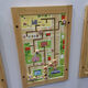 Hongtong Kindergarten Wall Corridor Decoración del juego de la educación temprana Montessori Enseñanza Ayudas Operación de pared de la pared cognitiva