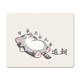 
Ruqinlian cute cartoon mouse pad small trumpet boy and girl study office portable desk pad worker laptop 13549 just want to put it in a rotten way and do nothing 260mm*210mm*3mm