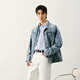 Semir denim jacket men's 25 autumn retro washed light workwear jacket small loose top unisex style 109125108113