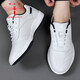 Dragonfly Brand Herrenschuhe neue vielseitige Herren Lederschuhe Sport und lässige Kuhpferdsschuhe Koreanische Kleidung-resistente weiche Softweiche Running-Schuhe Männer 9877 Weiße innere Höhe erhöhen 39 39