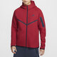 
Nike (NIKE) jacket for men's spring new fitness training sportswear hooded windproof casual jacket HV0950-010 HV0950-687 fitness red/black M