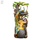 Pupan -Öffnungsornamente fließen und Bodenbelag Ornamente Leichte Luxus Wohnzimmer Fengshui Rad Pfauen Verdienen Geld Rockery Brunnen Wasser 9926 Kleine 106 cm