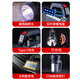 Aux (Aux) Starke leichte Taschenlampe mit ultra langer Akkulaufzeit, Ultra-Bright-Solar-Lade-Ladungs-Ladungsaufnahmen Tragbarer Patrouillensuche 9900W mit einer Akkulaufzeit von 30 Stunden, vier Lithiumbatterien mit Seitenlichtern