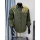 Poum Khaki Shirt Herren-langärmelige japanische lässige Cityboy-Hemdjacke Herren Herbst neue vielseitige Kleidung Khaki L.