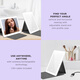 CONAIR LED fill-in light makeup mirror, foldable flat mirror, 1X/5X magnifying glass, travel portable USB charging, beauty live broadcast fill-in light, gift BERC20