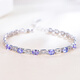 Chihuan Light Luxury Jewelry S925 Natural Tanzanite Craftsmanship Exquisite, Small, Elegant and Generous Women's Bracelet High-end Violet