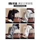Pantalons lourds du groupe Semir Pantalon Men's Casual Spring Nouveau pantalon de survêtement sportif à patte droite K1050 Black régulier L [110jin [Jin est égal à 0,5 kg] -130jin [Jin est égal à 0,5 kg]]]
