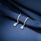 APM MONACO water drop earrings silver white earrings for women 925 sterling silver AE13757OX small and exquisite niche birthday gift