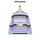 Minipeace PeaceBird Children's Clothing Boys Camiseta de manga larga FACPF1416 Dusk Purple 130cm