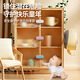 
Drawer buckle prevent baby cabinet fixing snap kid safety lock refrigerator door cabinet door lock door opening drawer lock gray [8 short locks] double switch