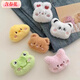 Including spring flower cartoon plush doll brooch, rabbit, kitten, bear, frog, bag, clothing pin, accessories, girl decorative pendant, great value 6-piece set-cartoon brooch