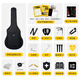 Enya X0 Folk Gitarre Travel Anfänger Jungen Mädchen Kinder Einführung Guitar Intelligence Agency EA-X0/41 Zoll/Block Holzfarbe