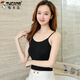 
Woodpecker Modal small suspender vest for women short slim summer versatile Korean top with base and tight suspender shirt 1049 white small flower lace splicing and breast wrapping, average size (90Jin[Jin is equal to 0.5 kg]-120Jin[Jin is equal to 0.5 kg])