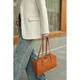 Mospoke Light Luxury Brand Genuine Leather Bag Bags Women's Bolse Retro Axx Bag Bag Bolle Bag Bag Nicho de vaca Crossbody Bag 878 Angora Ancho rojo 33*Altura 18*Gros de espesor 10 cm