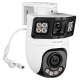
TP-LINK surveillance camera, high-definition outdoor waterproof 360 degree panoramic full-color dual-gun ball integrated machine, POE network monitor, wireless wifi mobile phone remote TL-IPC689XD-A4 [8 million standard version] 64G [Activity upgrade within 128g