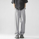 Foss Phil Pantalon décontracté Yamamoto japonais pour hommes de la soie d'été pour hommes minces pantalons de costume large drapé pour les garçons pantalon droit marque 718-7011 gris clair xl [suggéré 145-160jin [Jin est égal à 0,5 kg]]]
