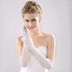 Suican Satin Stretch Sexy Ding Comic Exhibition Retro Dress Wedding Photos Hepburn Etiquette Live Performance Long Gloves 54cm White Extended Gloves [1 Double Pack]