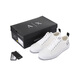 Armani (Armani) Axe 25 Printemps et été nouveaux produits de nouveaux produits pour hommes et semelles épaisses à lacets de baskets décontractées xux140 xv591 T684 White Logo Offset Printing 44