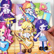 Jod Pony Little Pony Little Little Friendship Magic School Toys's Children Girl Glay Playing House Box Box Libro tranquilo Xiao Pony Friendship Magic School + Certificado de estudiante + Admisión