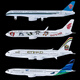 
Nanyin alloy simulation aircraft model gift ornament airline ticket airport model aircraft 14-16cm SF Express (black)-B757-16cm